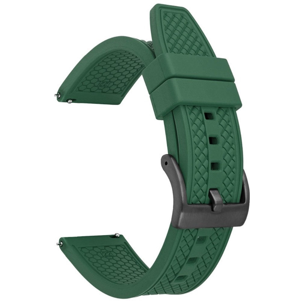 Huawei Watch GT 4 46mm / GT 4 Pro 22mm Replacement band Fluorubber Watch Strap - Dark Green+Black Buckle#serie_8