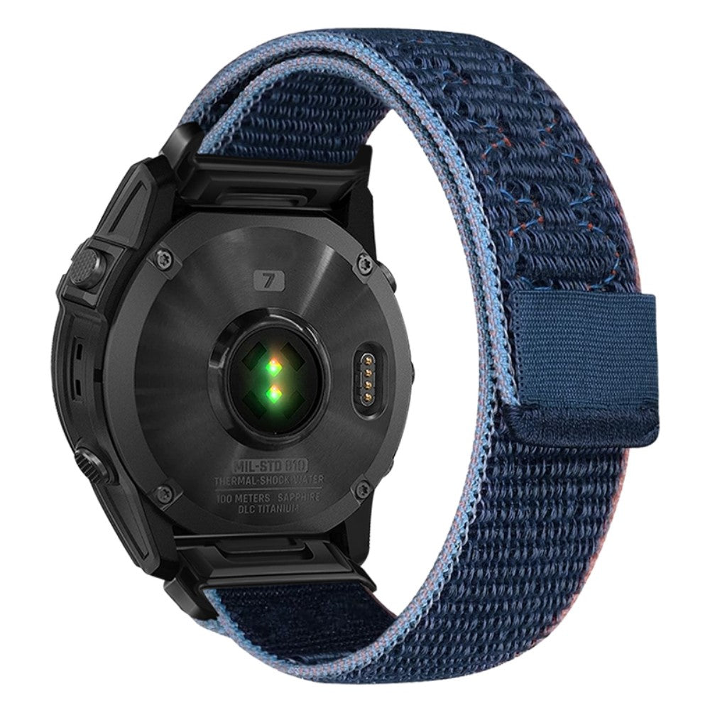 Garmin Tactix 7 Pro / Fenix 7X / 6X Pro / 5X Plus Universal Watch Strap Nylon Wrist band 26mm - Midnight Blue#serie_7