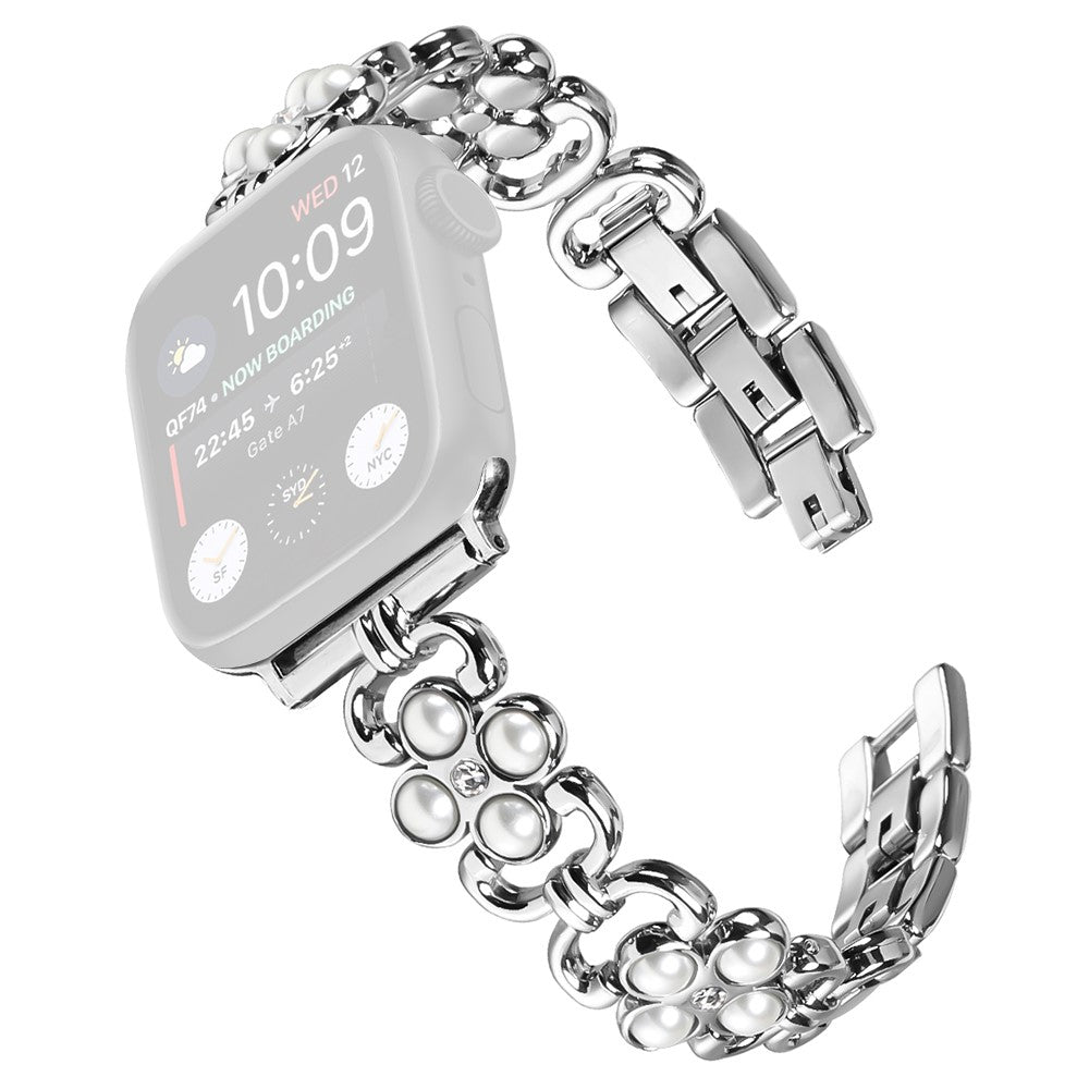 Apple Watch Ultra 2 Ultra 49mm / Series 9 8 7 45mm / 6 5 4 SE (2022) SE (2023) SE 44mm / 3 2 1 42mm Stainless Steel Watch Strap - Silver#serie_3