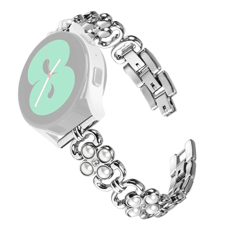 Gabb Watch 1 Stainless Steel band Pearl Decor Four Leaf Clover Watch Strap - Silver#serie_3