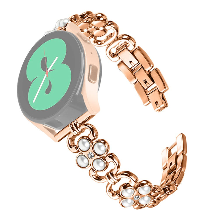 Huami Amazfit Pop Pro Replacement band Pearl Four Leaf Clover Design Stainless Steel Watch Strap - Rose Gold#serie_1