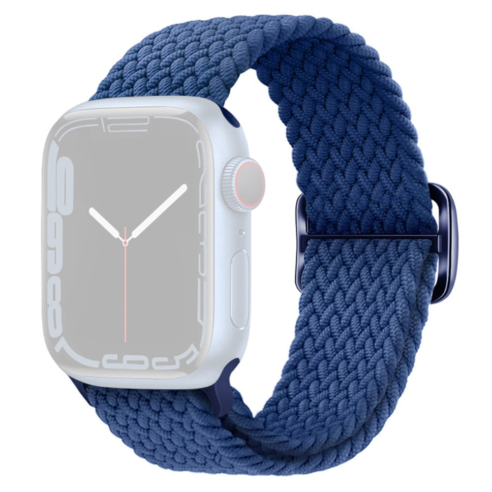 Apple Watch Ultra 2 Ultra 49mm / 9 8 7 45mm / 6 5 4 SE (2023) SE (2022) SE 44mm / 3 2 1 42mm Strap Nylon Braided Watch band  - Sea Blue#serie_12