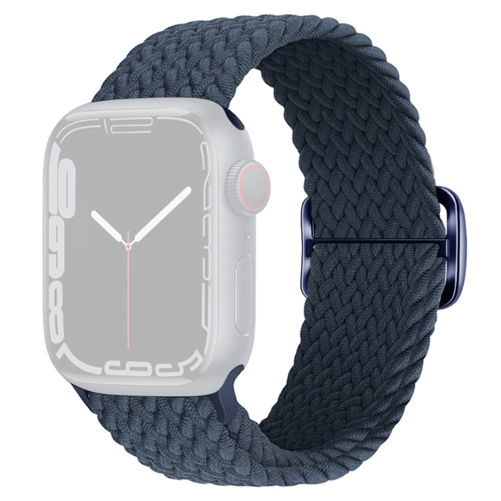 Apple Watch Ultra 2 Ultra 49mm / 9 8 7 45mm / 6 5 4 SE (2023) SE (2022) SE 44mm / 3 2 1 42mm Strap Nylon Braided Watch band  - Dark Blue#serie_19