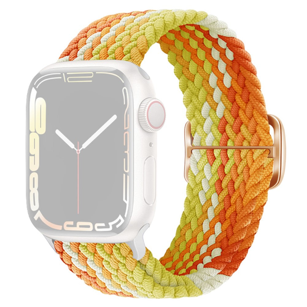 Apple Watch Ultra 2 Ultra 49mm / 9 8 7 45mm / 6 5 4 SE (2023) SE (2022) SE 44mm / 3 2 1 42mm Strap Nylon Braided Watch band  - Orange#serie_22