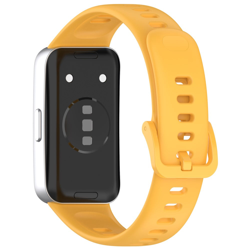 Huawei band 8 / 8 NFC / 9 / 9 NFC Glossy Silicone Watch Strap Replacement Watchband  - Yellow#serie_6