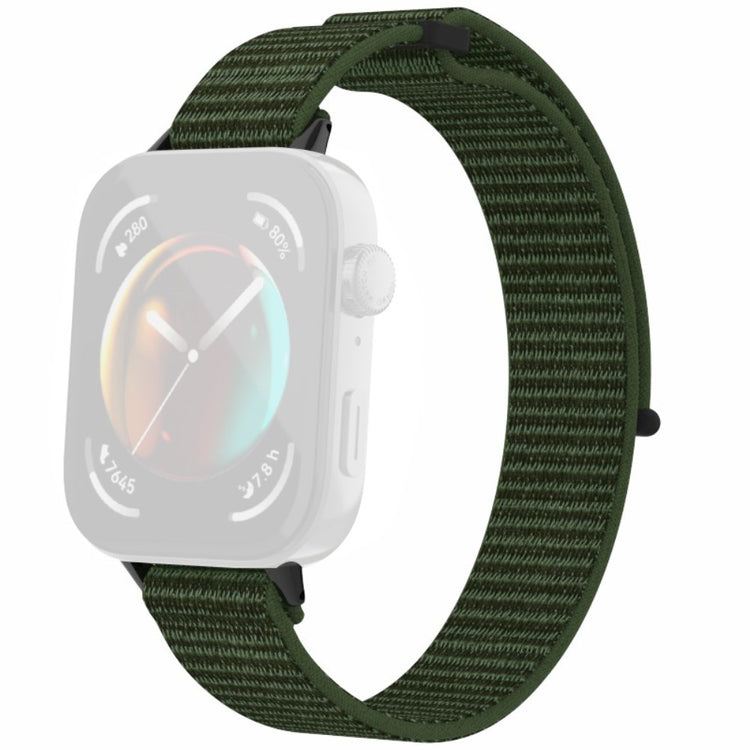 Huawei Watch Fit 3 Watch Strap Magic Tape Nylon Wrist band  - Army Green#serie_21