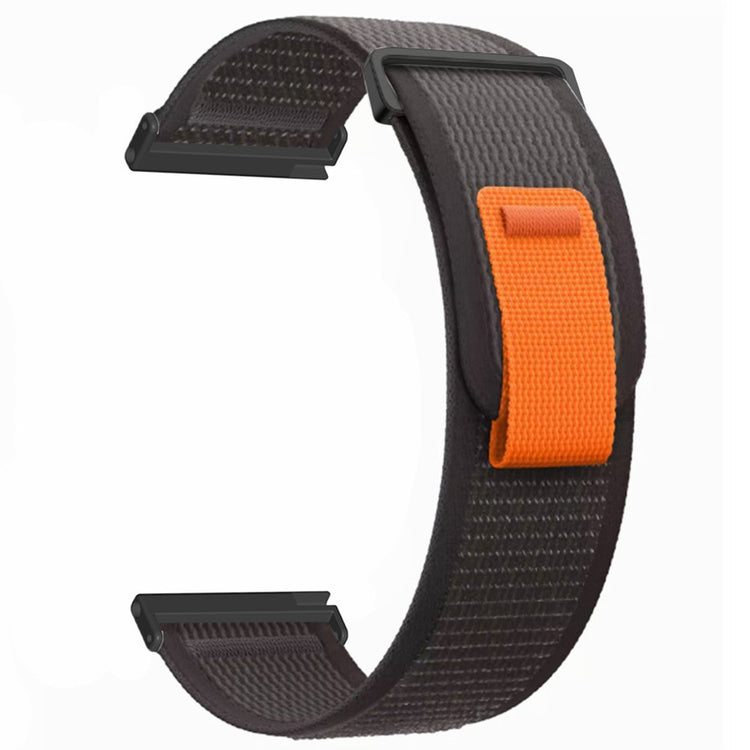 Suunto Spartan Sport Wrist HR Baro / Suunto 9 Nylon Watch band 24mm Loop Fastener Strap - Black#serie_5