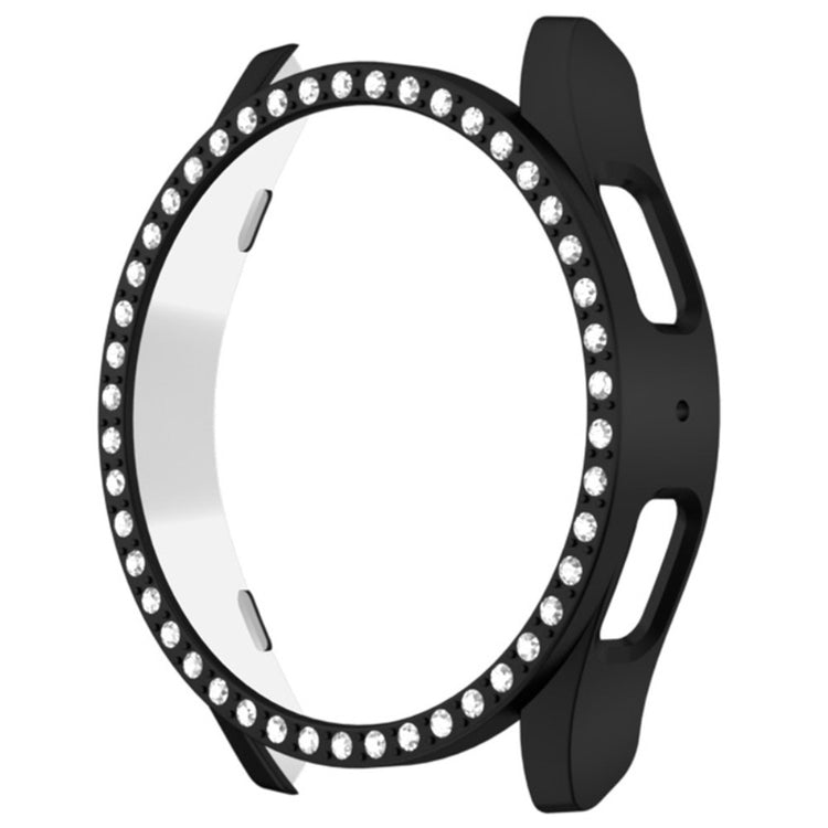 Samsung Galaxy Watch7 44mm Case Rhinestone Decor Hard Bump Resistant Watch Case Cover - Black#serie_4