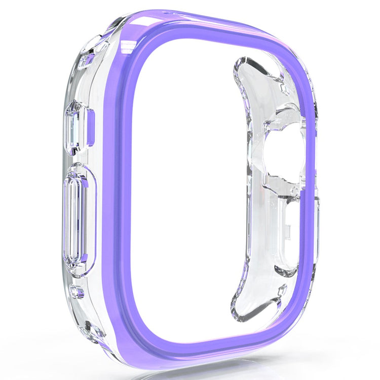 Apple Watch Series 7 / 8 / 9 45mm Hollow-Out Bump Resistant+Flexible Protection Cover Watch Frame Case - Purple#serie_8