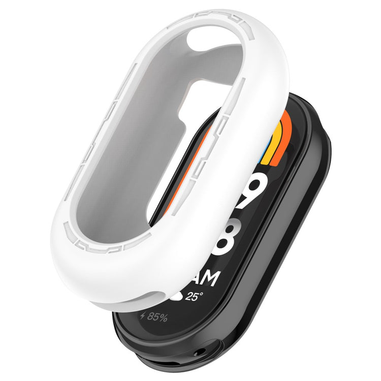 Xiaomi Mi Band 9 / 9 NFC Silicone Cover Watch Frame Case Cover Edge Protector - White#serie_3