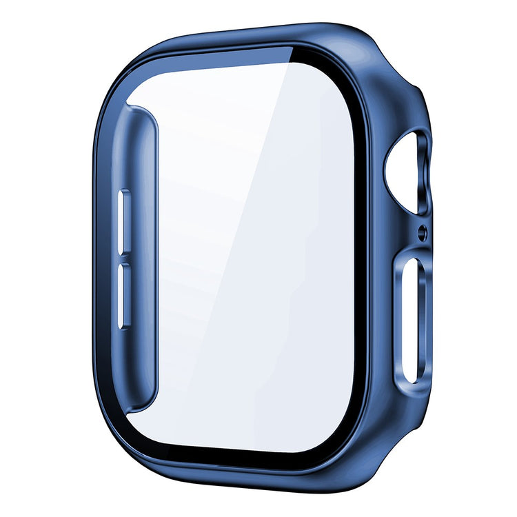 Apple Watch Series 10 42mm Protective Case All-Around Hard Bump Resistant Watch Cover with Tempered Glass Film - Original Blue#serie_21