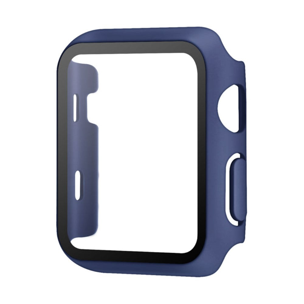 Apple Watch Series 10 46mm Watch Case Protective Hard Bump Resistant Cover with Tempered Glass Film - Midnight Blue#serie_4