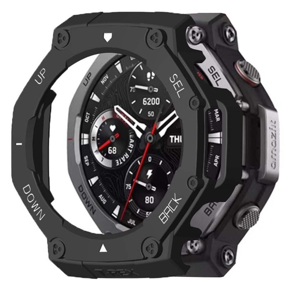 Huami Amazfit T-Rex 3 Watch Case Drop-Proof Hard PC Protective Cover - Black / White#serie_1