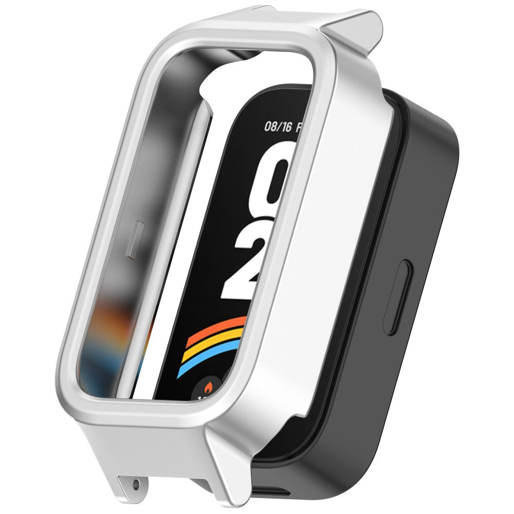 Xiaomi Smart Band 9 Active / Redmi Band 3 Watch Case Semi-Enclosed Hollow Bump Resistant Cover - Matte Silver#serie_1