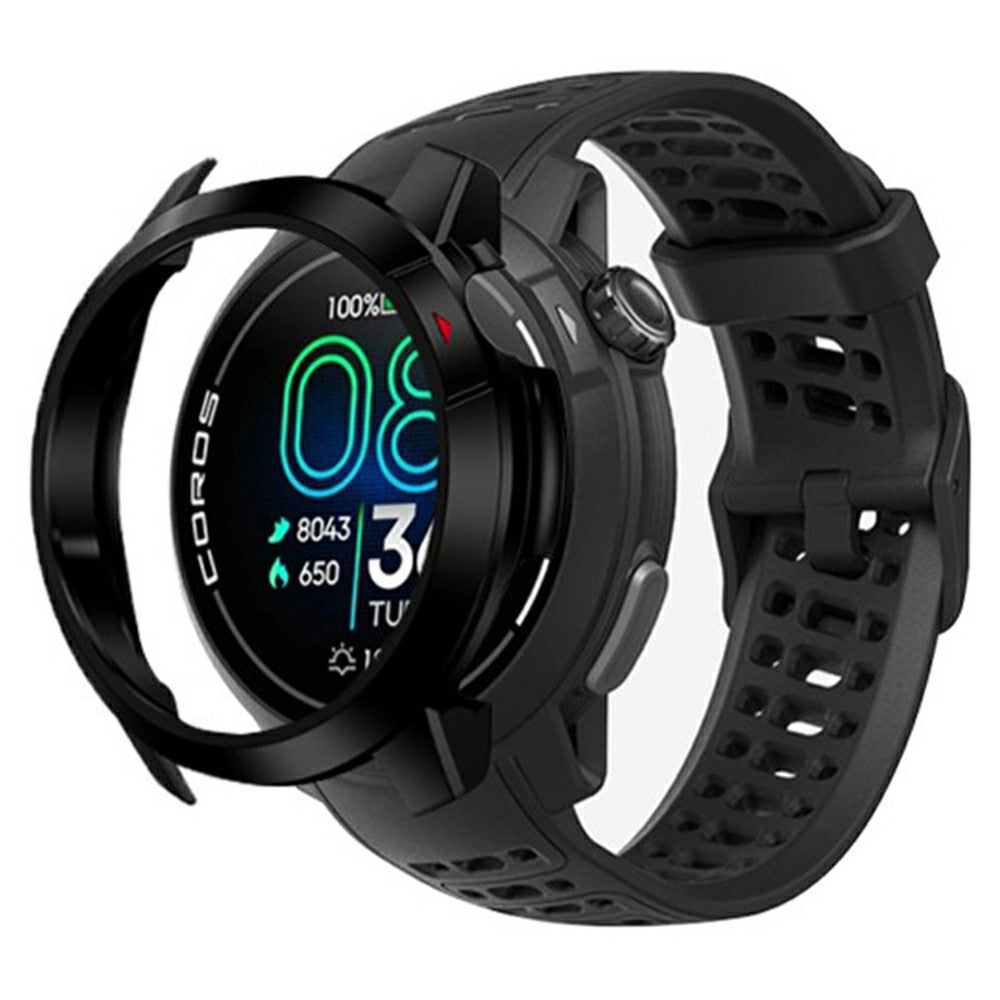 Coros Pace Pro Smartwatch Protective Case Bump Resistant Hard Cover - Black  /  Red#serie_3