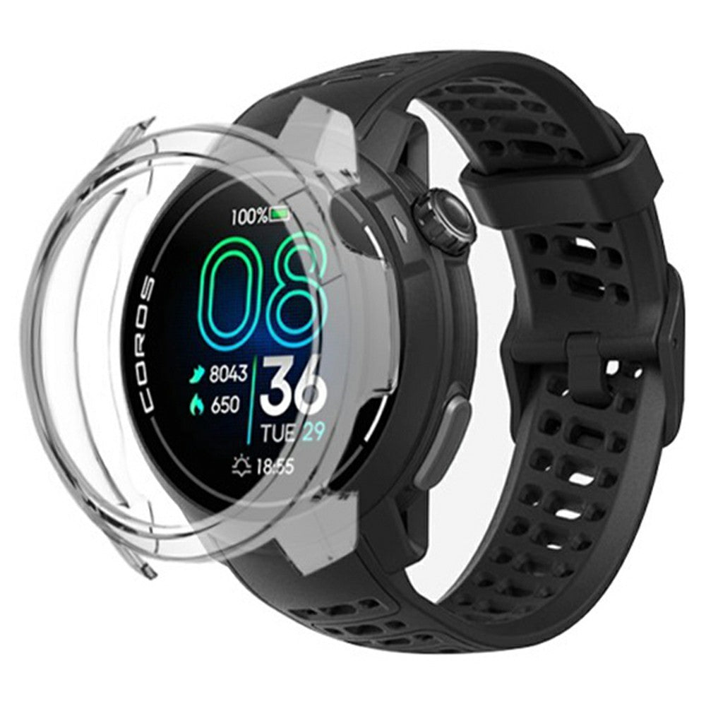 Coros Pace Pro Smartwatch Protective Case Bump Resistant Hard Cover - Transparent#serie_7
