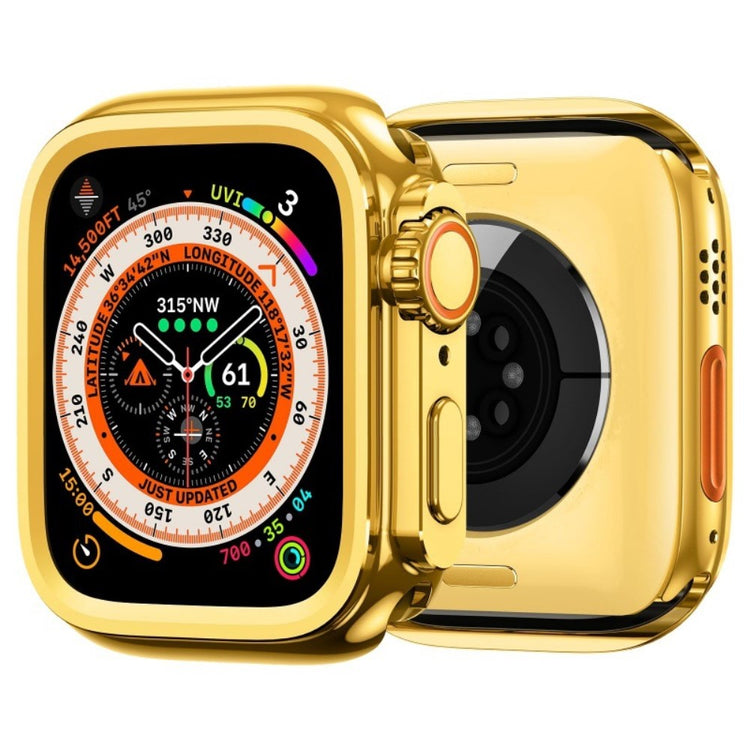 AMBAND Apple Watch Series 10 46mm Alloy Watch Frame Protective Case - Gold#serie_3
