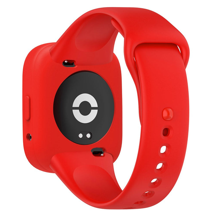 Beskyttende Silikone Universal Bumper passer til Xiaomi Redmi Watch 3 Active / Xiaomi Mi Watch Lite 3 - Rød#serie_5