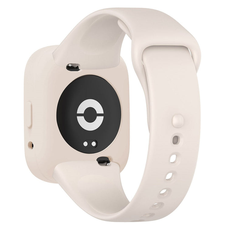 Beskyttende Silikone Universal Bumper passer til Xiaomi Redmi Watch 3 Active / Xiaomi Mi Watch Lite 3 - Hvid#serie_10