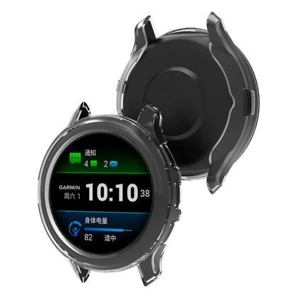 Gennemsigtig Silikone Bumper passer til Garmin Venu 3S - Blå#serie_4