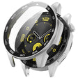 Huawei Watch GT 4 46mm Watch Case Tempered Glass Screen Protector Frame Cover with Dial Plate - Silver