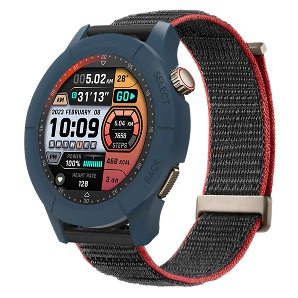 Silikone Bumper passer til Amazfit Cheetah Pro - Blå#serie_6