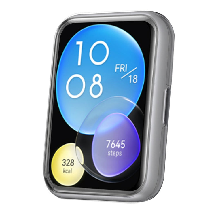 Hårdt Silikone Bumper passer til Huawei Watch Fit 2 - Gennemsigtig#serie_5