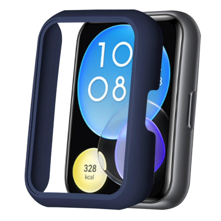 Hårdt Silikone Bumper passer til Huawei Watch Fit 2 - Blå#serie_6