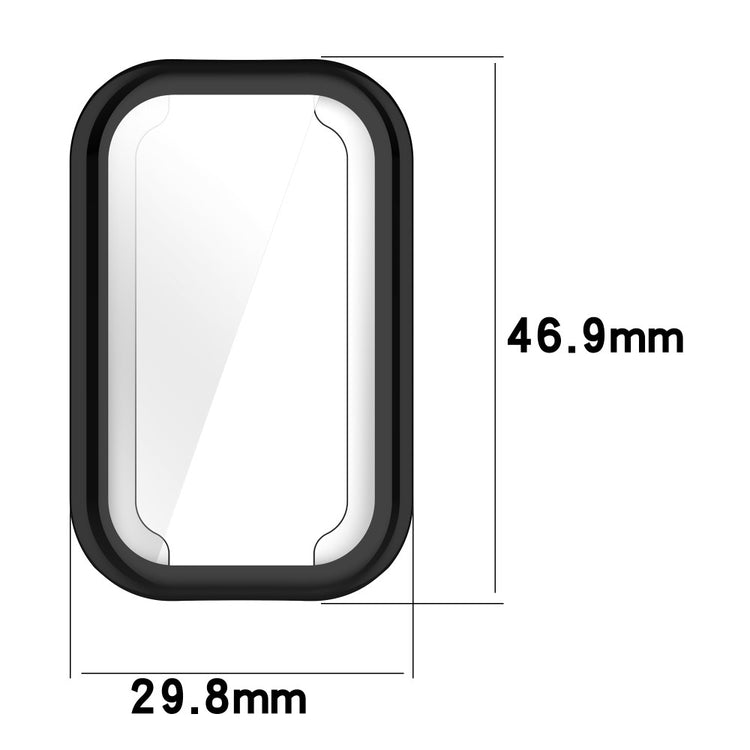 Rigtigt Fed Silikone Cover passer til Xiaomi Smart Band 8 - Sort#serie_1
