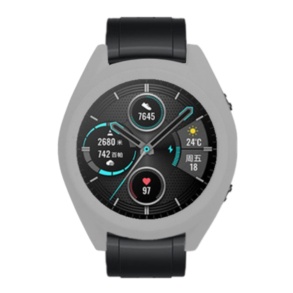Beskyttende Silikone Universal Bumper passer til Huawei Watch GT 2 42mm / Huawei Watch GT 2 46mm - Sølv#serie_6