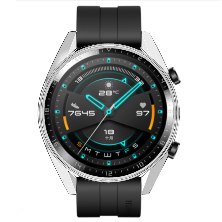 Super Pænt Silikone Cover passer til Huawei Smartwatch - Sølv#serie_5