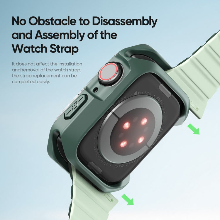 Meget Fint Silikone Cover passer til Apple Smartwatch - Grøn#serie_1