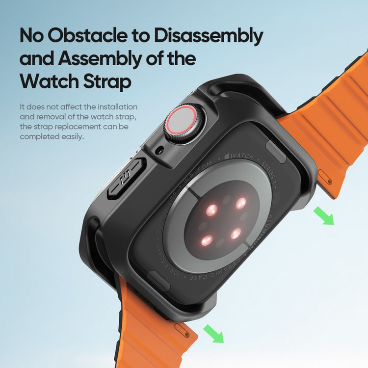 Meget Fint Silikone Cover passer til Apple Smartwatch - Sort#serie_3