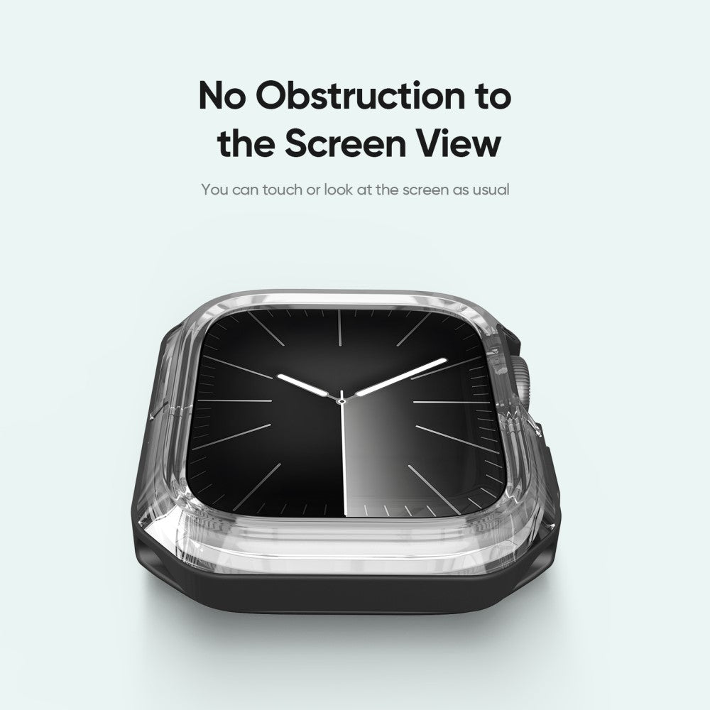 Meget Fint Silikone Cover passer til Apple Smartwatch - Sort#serie_3