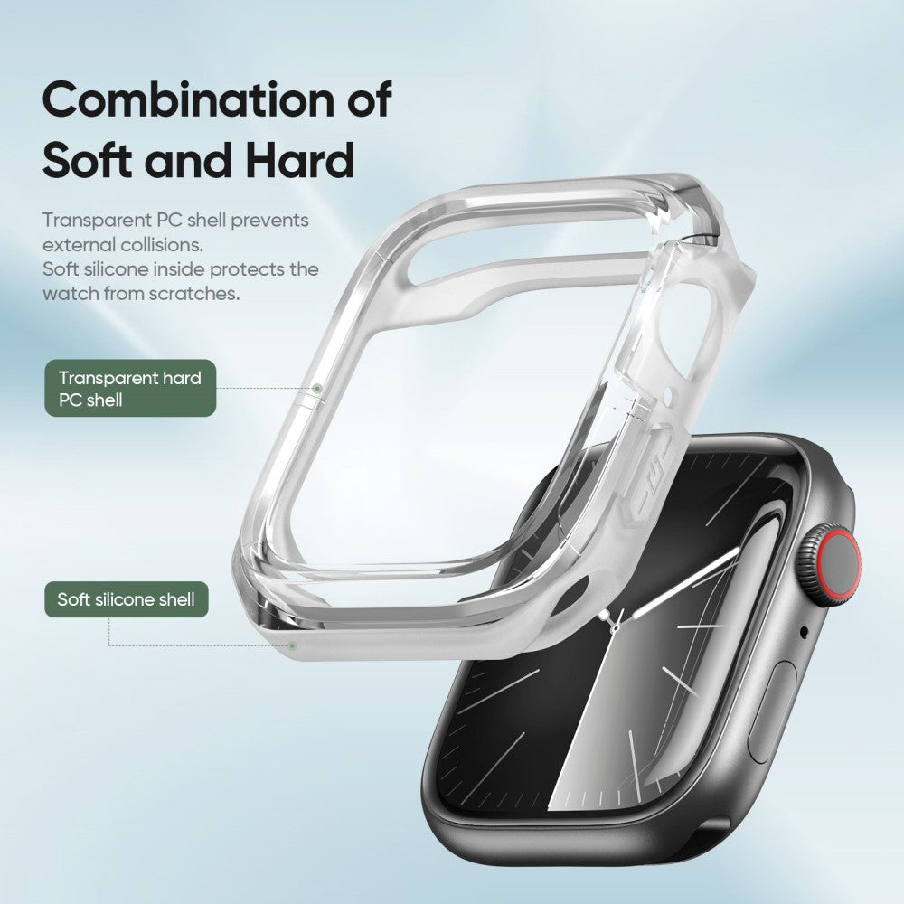 Meget Fint Silikone Cover passer til Apple Smartwatch - Hvid#serie_6
