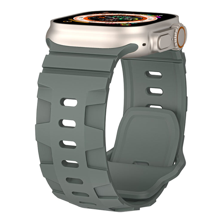 Vildt Rart Silikone Universal Rem passer til Apple Smartwatch - Sølv#serie_5