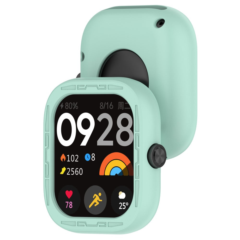 Beskyttende Silikone Cover passer til Xiaomi Redmi Watch 4 - Grøn#serie_5