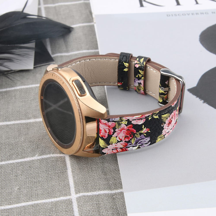 Helt Vildt Holdbart Ægte Læder Universal Rem passer til Smartwatch - Pink#serie_4