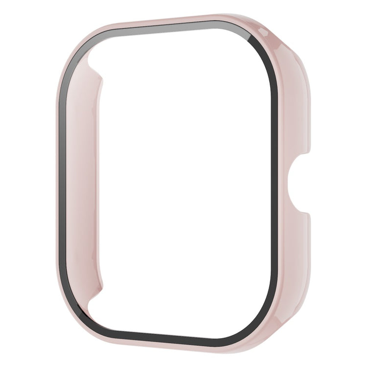 Rigtigt Fint Cover med Skærmbeskytter i Glas passer til Xiaomi Redmi Watch 4 - Pink#serie_6