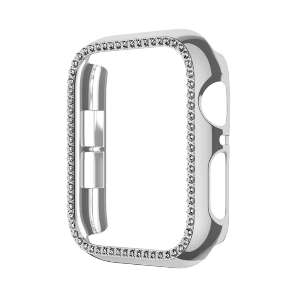 Smuk Rhinsten Og Glas Universal Rem passer til Apple Smartwatch - Sølv#serie_2