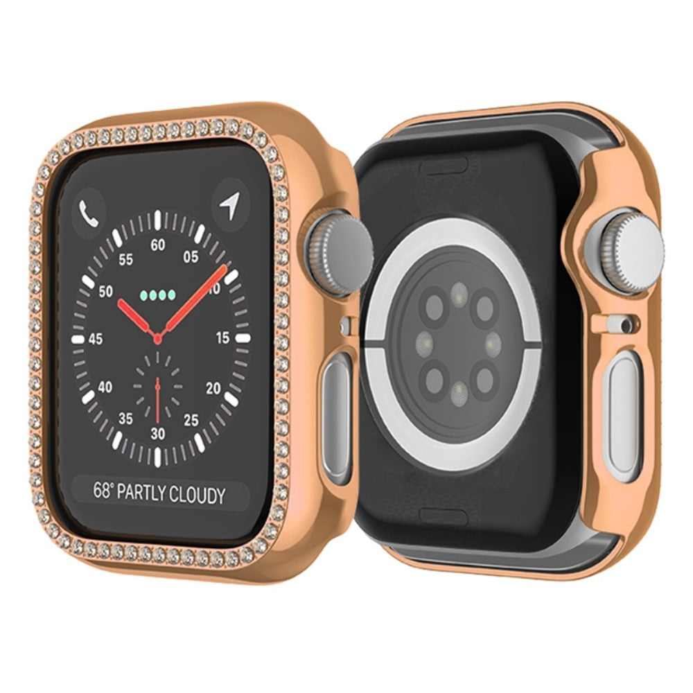 Smuk Rhinsten Og Glas Universal Rem passer til Apple Smartwatch - Sølv#serie_2