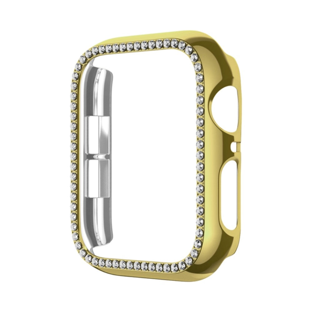 Smuk Rhinsten Og Glas Universal Rem passer til Apple Smartwatch - Guld#serie_6