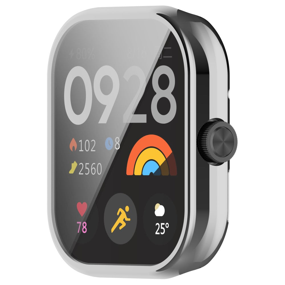 Godt Silikone Cover passer til Xiaomi Redmi Watch 4 - Sølv#serie_6