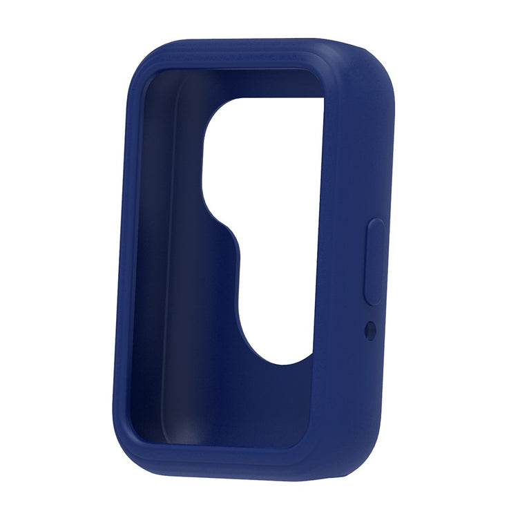 For Samsung Galaxy Fit3 Silicone Protective Cover Anti-Scratch Smart Watch Case - Navy Blue#serie_4