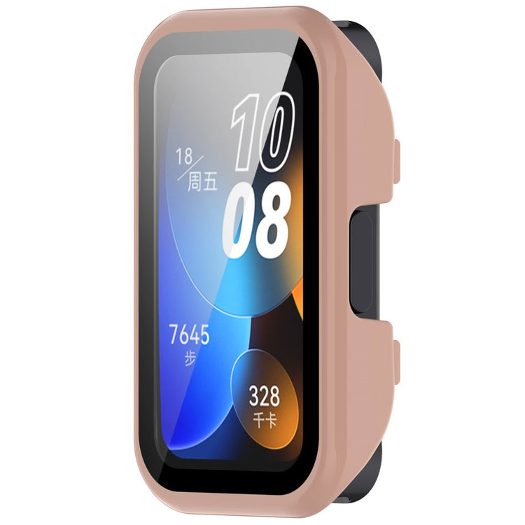 Super Good Huawei Band 8 / Huawei Band 9 Universel Cover with Screen Protector in Glass - Pink#serie_8