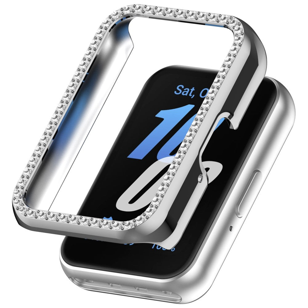 Samsung Galaxy Fit 3 Rhinestone Bumper - Silver#serie_3