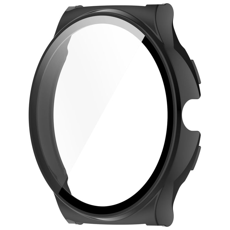 Haylou Solar Lite (R001) Hard Bump resistant Watch Frame Cover with Tempered Glass Screen Film - Black - Black#serie_1