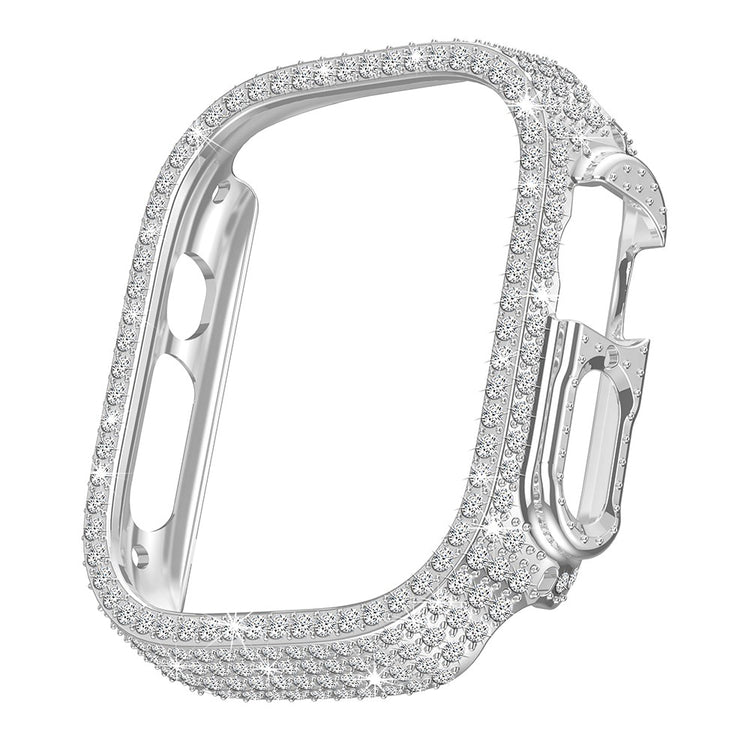 Apple Watch Ultra / Apple Watch Ultra 2 Protective Rhinestone Universel Bumper - Silver#serie_7