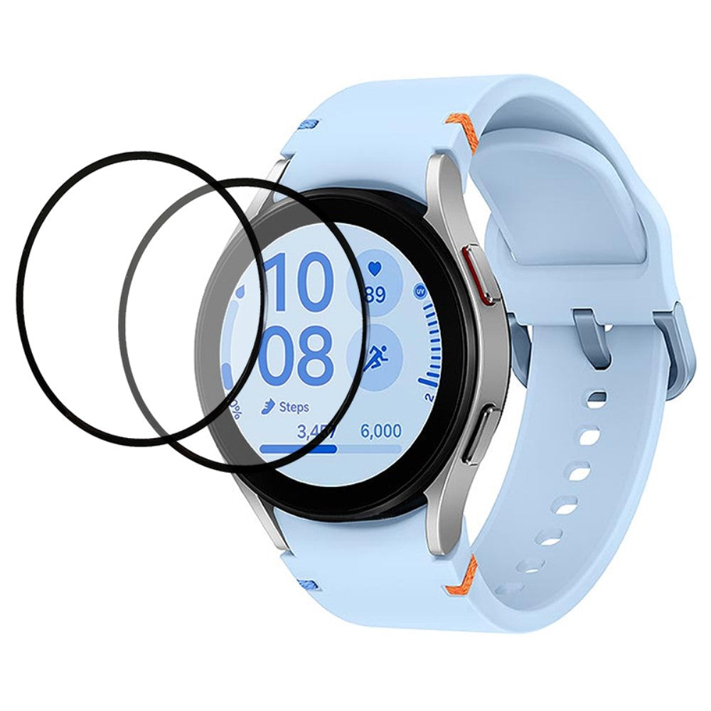2-pack Samsung Galaxy Watch FE 40mm Tempered Glass Screen Protector Silk Printing Black Edge#serie_1