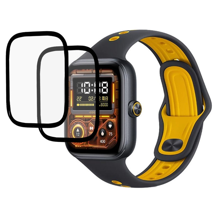 2-pack / Pack vivo iQOO Watch GT Screen Protector Soft Watch Screen Film HD Clear (Black Edge)#serie_1